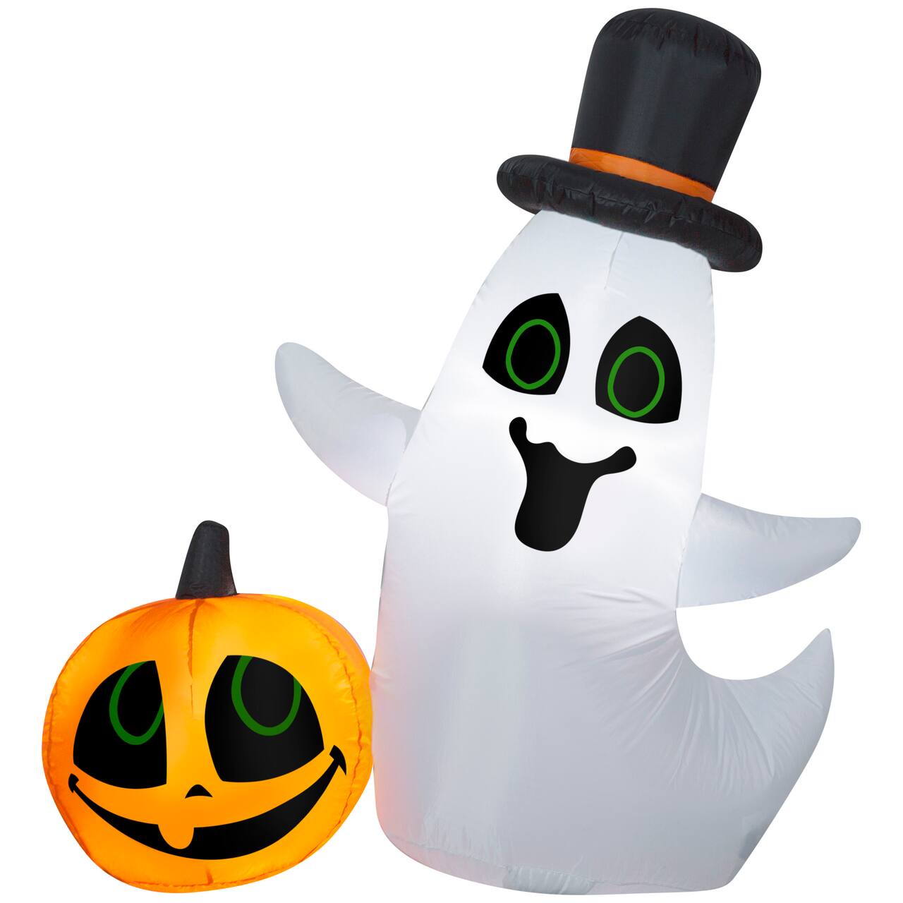 4ft. Airblown&#xAE; Inflatable Halloween Ghost with Pumpkin